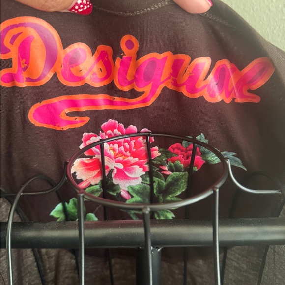 Desigual Brown Cowl Neck Sheath Dress - Picture 4 of 4